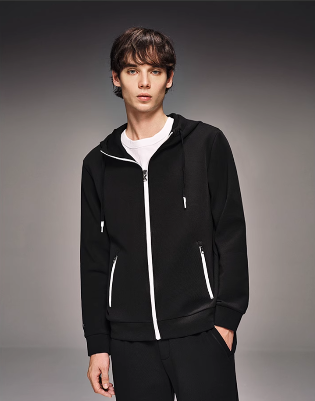 KNIT HOODIE JACKET