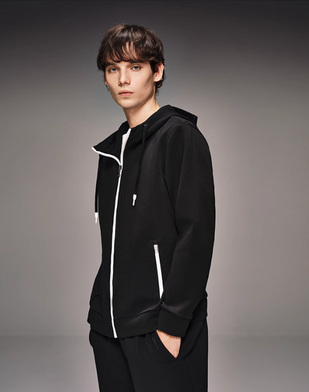KNIT HOODIE JACKET