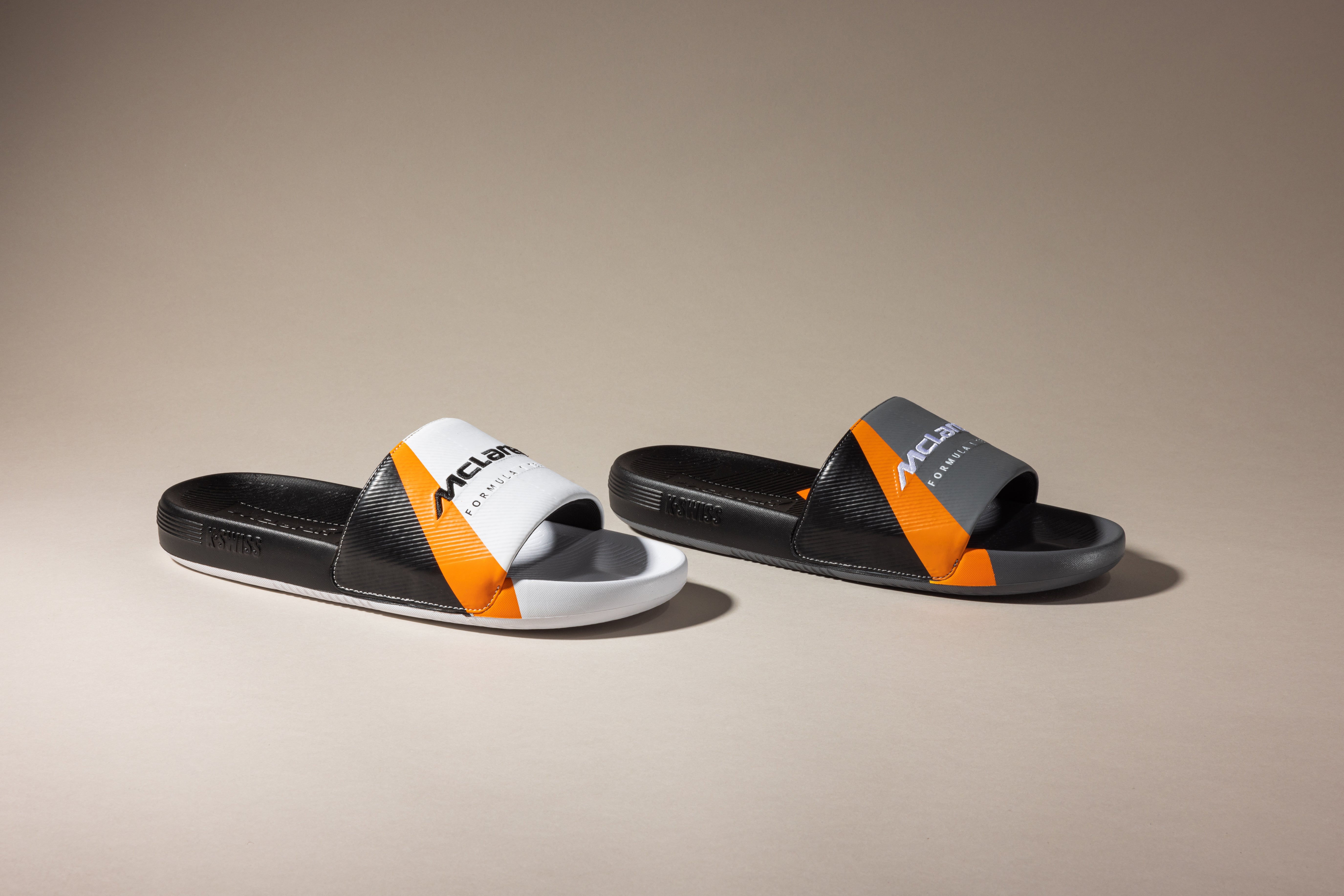 Sandale K-Swiss Homme Slide SNDL X McLaren – Confort Anatomique, Sangle Rembourrée | Pour Plage Et Ville - 11